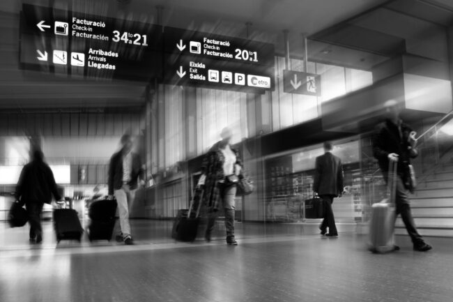 Airline,Passengers,In,An,International,Airport