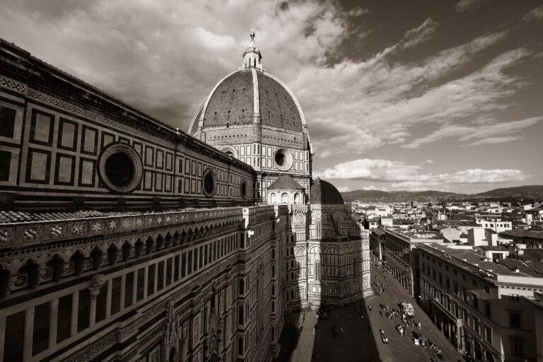 Duomo,Santa,Maria,Del,Fiore,In,Florence,Italy,Viewed,From